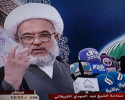 ممثل المرجع السيستاني :الاستهداف المتبادل بالقتل والتهجير سوف لا يكون معه اي أحد في مأمن من عواقبها الوخيمة