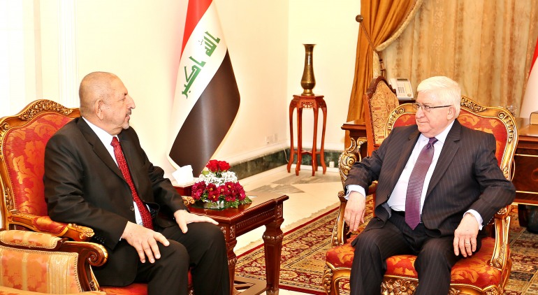معصوم يؤكد أهمية تطوير العلاقات بين بغداد والرياض
