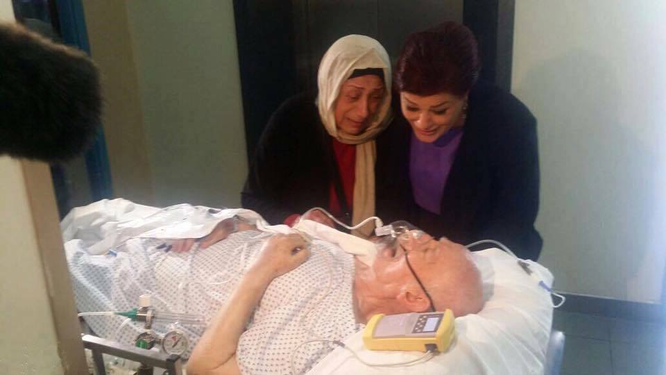 بالصورة: الفنان يوسف العاني في غيبوبة تامة بمستشفى في عمان