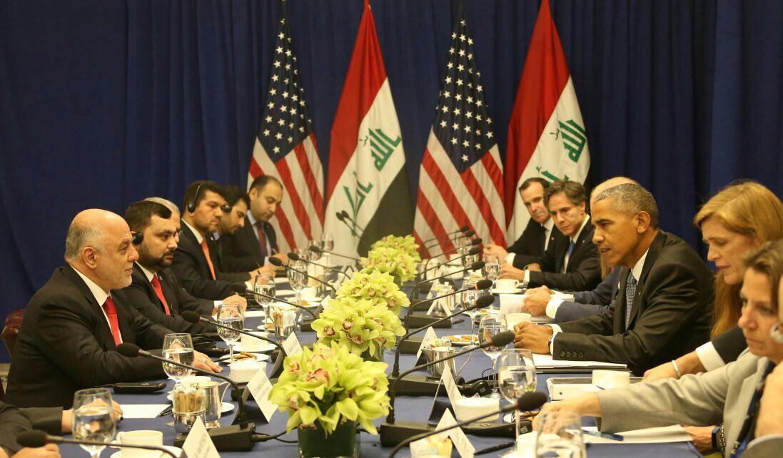 العبادي لاوباما: النصر في الموصل اصبح قريبا وهناك تحديات نعمل على تذليلها