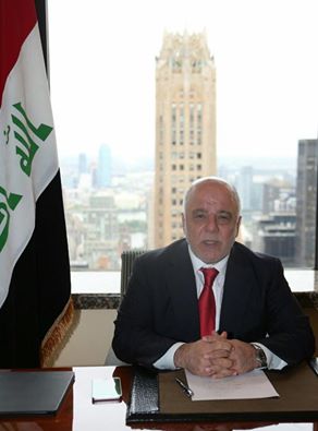 العبادي يعلن من نيويورك انطلاق عمليات تحرير الشرقاط وجزيرتي الرمادي وهيت