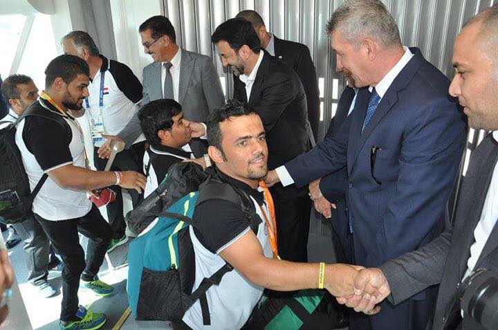 بالصور: استقبال رسمي وجماهيري حافل لابطال البارالمبية بالعراق