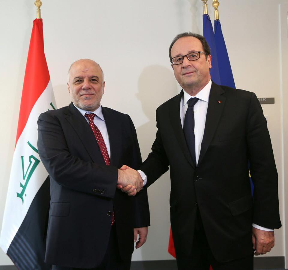 العبادي لهولاند: التحديات التي يمر بها العراق كبيرة