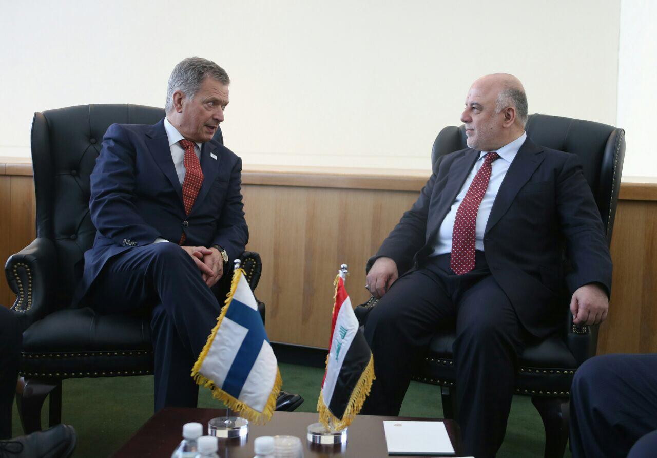 العبادي يلتقي رئيس فنلندا في نيويورك