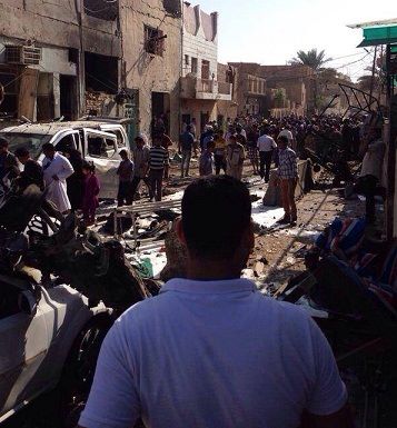 شاهد بالصور لقطات من تفجيرات كربلاء الارهابية