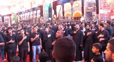 بالصور:العاشورائيون في كربلاء ينتقدون فساد الاحزاب والاعلام الذي ينسب انتصار الحشد الشعبي لدول الجوار