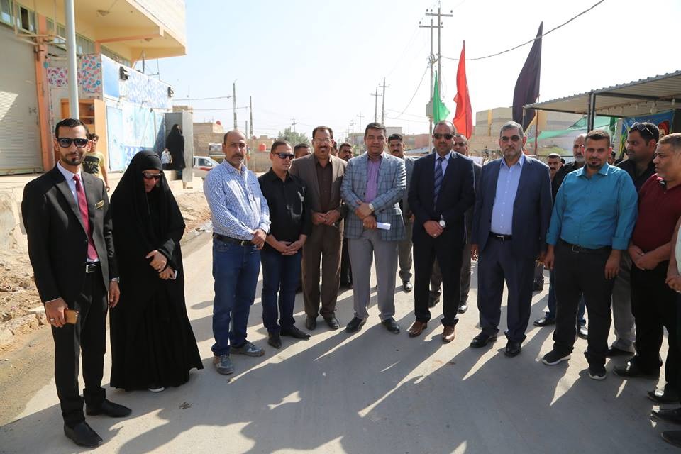 بلدية النجف الاشرف تستعد لزيارة الاربعين بافتتاح شارع طريق الجنة وادخاله للخدمة بجهودها الذاتية