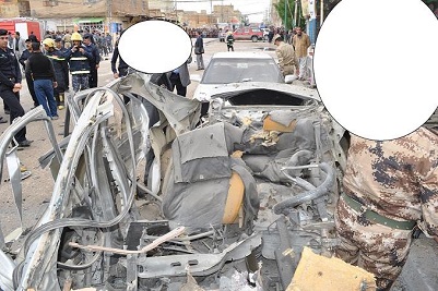 مديرية شرطة النجف نصدر بيان لتوضيح التفجير الارهابي الذي طال المحافظة+صورة الانفجار