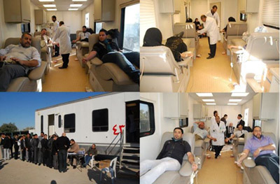 طلبة المعهد الفني في النجف ينفذون حملة تبرع بالدعم لانقاذ المرضى(مصور)