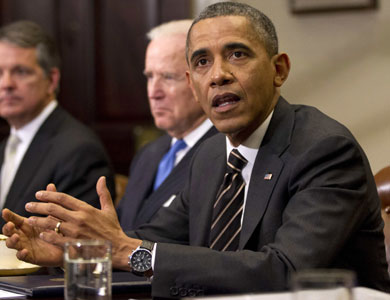 أوباما يحذر الكونغرس من انه سيستخدم حقه في تعطيل قرار بفرض عقوبات ضد إيران