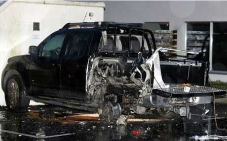 انفجار سيارتين مفخختين جنوب السويد