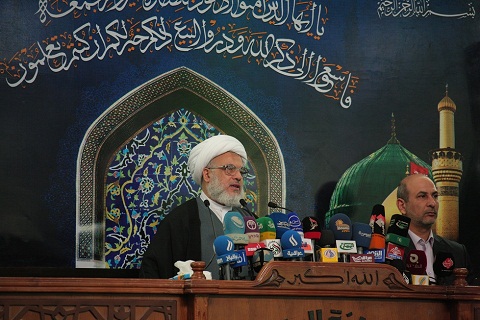 بالفيديو ممثل المرجع السيستاني :اهل البيت عليهم السلام (براء) من هؤلاء؟