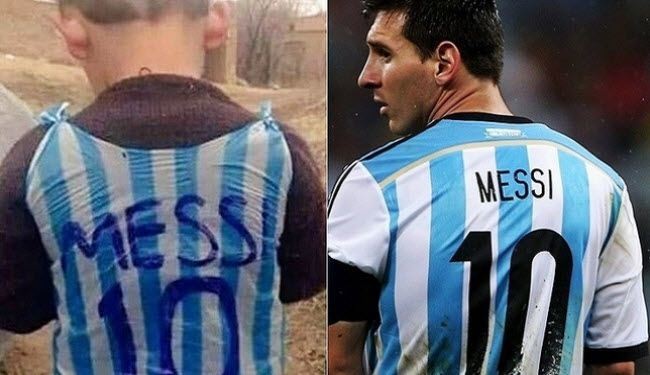 بالصور:ما السر الذي جعل  ميسي يبحث وراء هذا الطفل العراقي؟