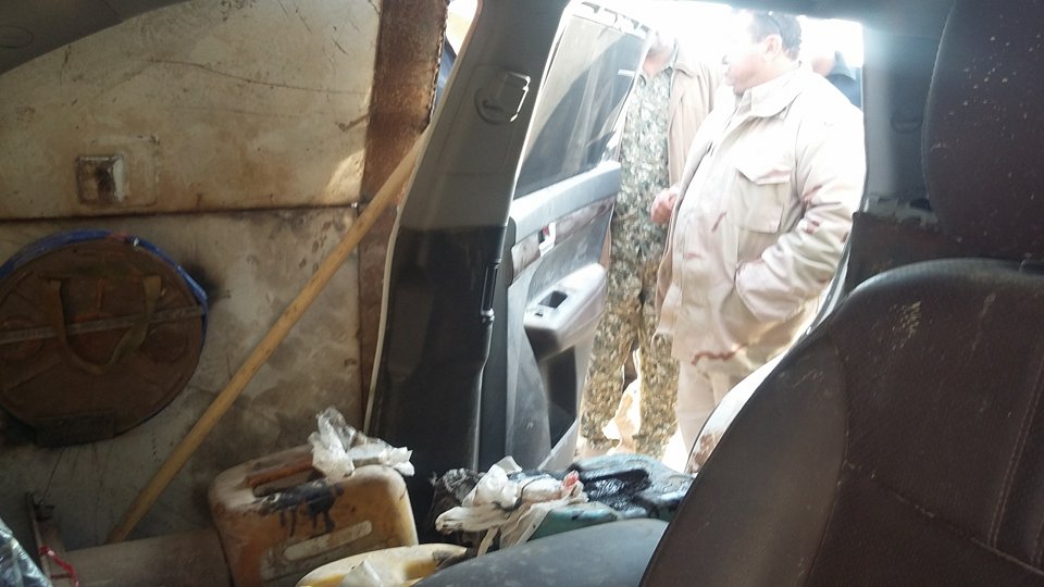 بالصور: لواء الطفوف يصد هجوما لداعش ويستولي على آلياته غربي الموصل