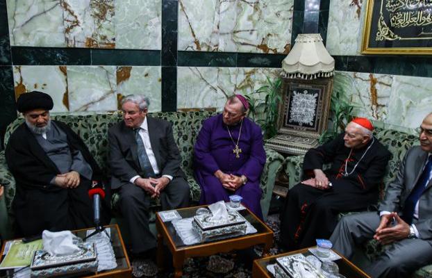 السيد احمد الصافي للوفد المسيحي :الاحتلال الامريكي لم يحترم قوانين العراق بل ساهم في تلف امواله