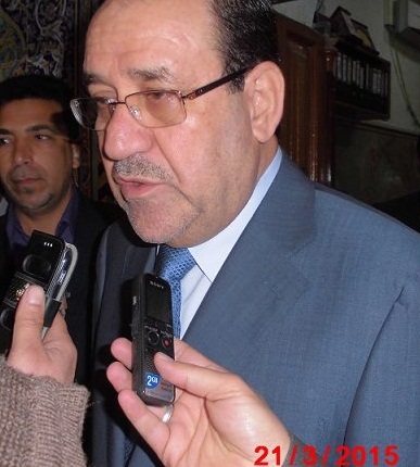 نوري المالكي من كربلاء :الرافضون لدخول الحشد للموصل يريدون ان يستلموها من داعش بعد ان سلموها اليهم