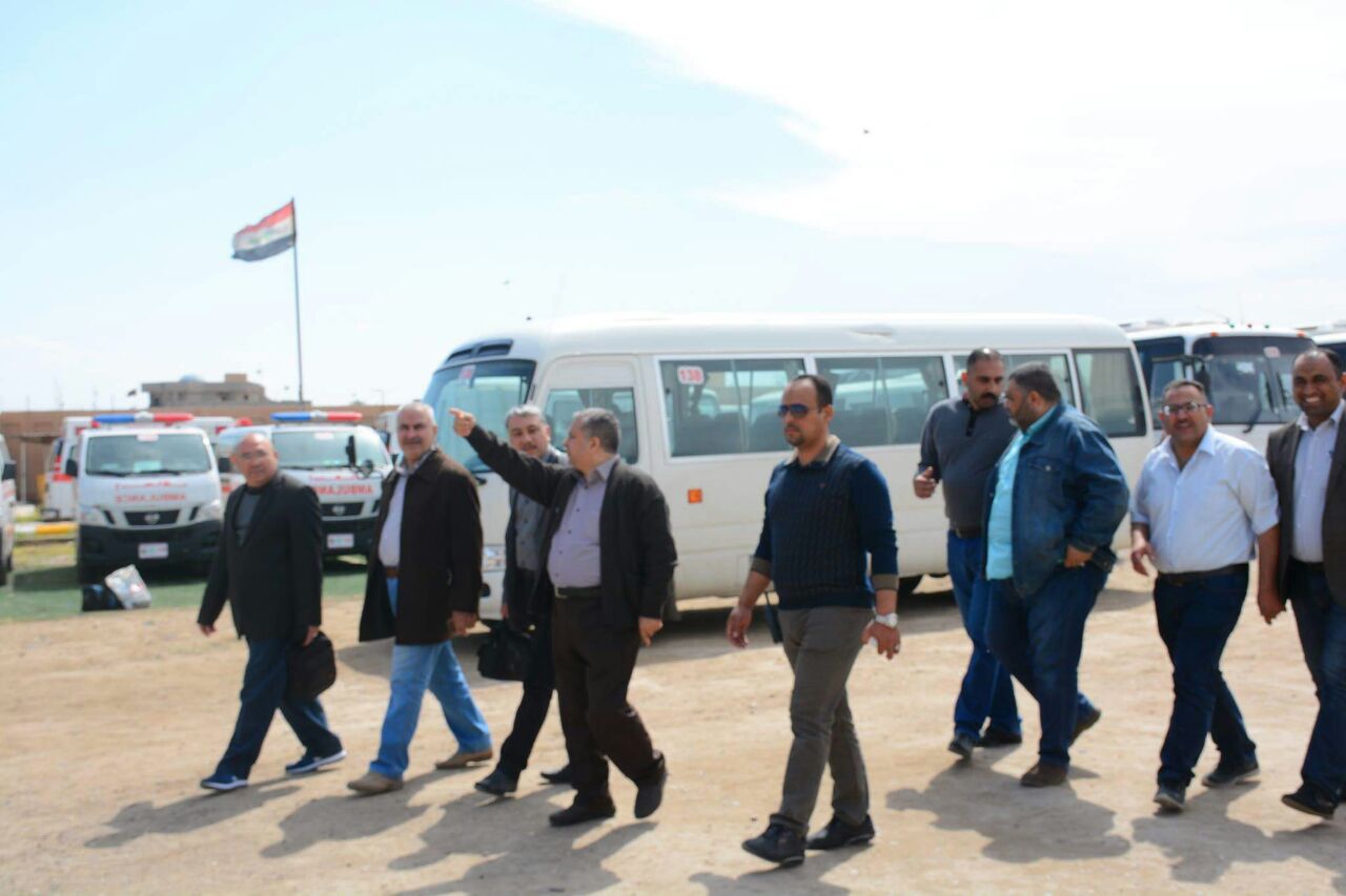 بالصور: صحة كربلاء ترسل الدفعة الثانية من منتسبيها لتقديم الدعم الطبي لطبابة القوات الأمنية والحشد الشعبي في قاطع عمليات (صلاح الدين - نينوى)