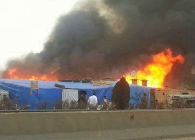 احتراق اكثر من 175 خيمة لايواء نازحي الانبار جنوبي بغداد