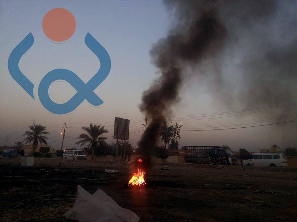 عدسة وكالة نون الخبرية ترصد كارثة بيئية بمنطقة قرب دائرة الكهرباء  وسط كربلاء