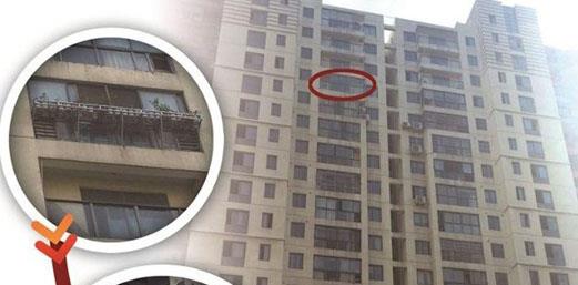 بالصور.. نجاة طفل بأعجوبة بعد سقوطه من الطابق 15