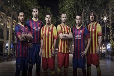 برشلونة يكشف عن قميصه الجديد +صوره