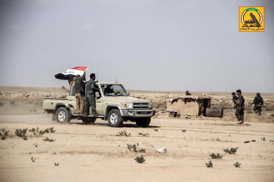 بالفيديو: الحشد الشعبي يتصدى هجوم لداعش استخدم فيه (اطفال) كانتحاريين في القيروان