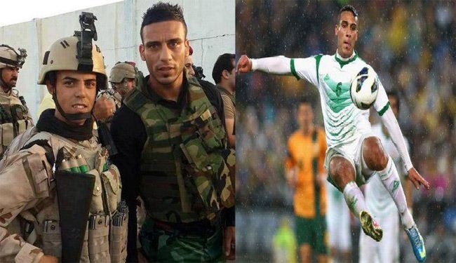 بالصور؛ علي عدنان؛ من ساحات كرة القدم إلى ساحات الجهاد ضد عصابات داعش