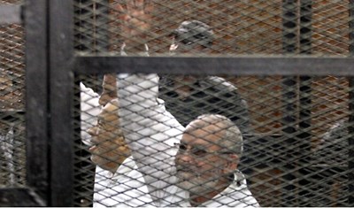 الحكم بالاعدام  لمرشد الاخوان بديع عارف على خلفية احداث المنيا