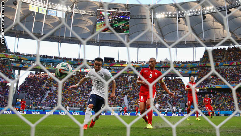 كأس العالم 2014.. فرنسا الى الدور الـ16 بعد فوزها  بخمسة اهداف على  سويسرا