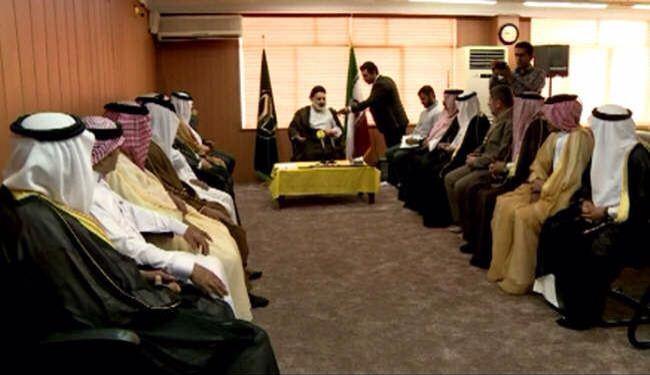 وفد من عشائر الانبار يزور إيران لطلب دعم للمقاتلين بالسلاح+صورة