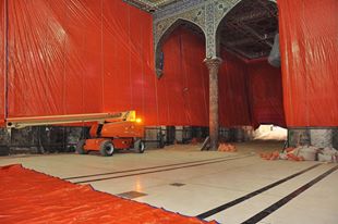 كربلاء:المباشرة بإقامة اكبر سرداب في الصحن الحسيني الشريف (مصور)