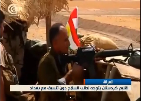 البيشمركة تتسلم أسلحة غربية وبغداد تطالب بالتنسيق معها