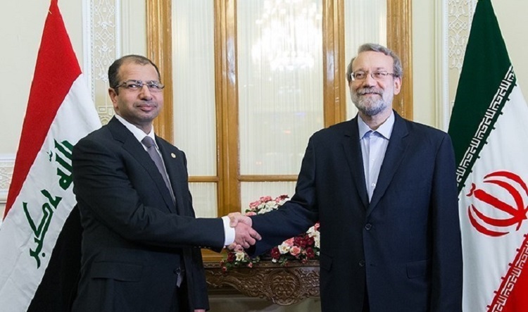 لاريجاني يستقبل الجبوري : وحدة العراق وسيادته مبدأ مهم لاستقرار المنطقة