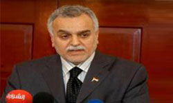 الهاشمي ينتقد "العراقية" لعدم انسحابها من الحكومة بعد صدور حكم الاعدام بحقه