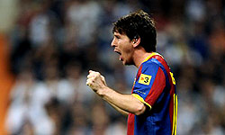 ميسي يقود برشلونة للفوز على سبارتاك موسكو في دوري ابطال اوروبا