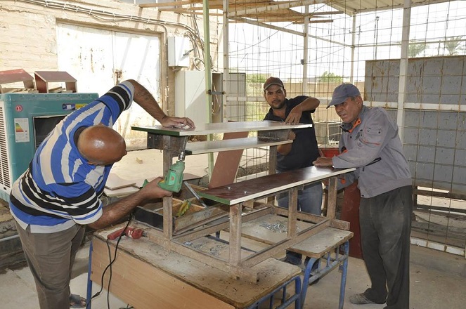 بالصور: تصليح عشرة الاف رحلة بالتنسيق بين تربية بابل ومجلس المحافظة والتصنيع العسكري