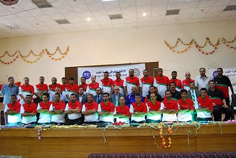 دورة  تدريبية لمدربي كرة القدم وباشراف محاضر اسيوي في كربلاء