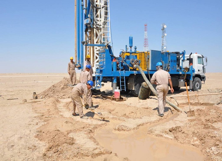 وزارة الموارد المائية تنجز عدد من الابار ضمن خطة عام 2015
