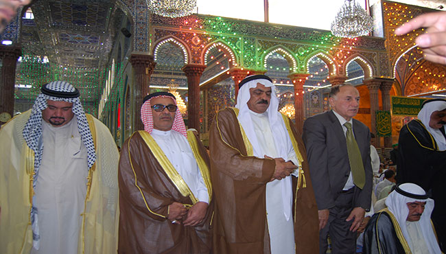 وجهاء الفلوجة يزورون كربلاء المقدسة