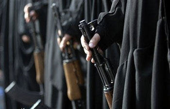 أول تشكيل عسكري نسائي في ديالى على غرار الصحوة باسم بنات العراق