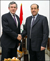 براون في بغداد مع مواصلة سحب القوات البريطانية "من دون جدول زمني مصطنع"