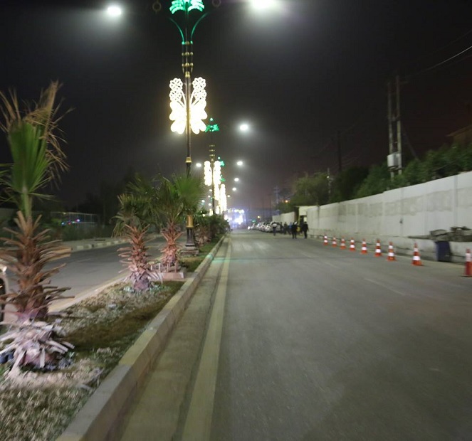 بالصور:افتتاح شارع الوفود وسط البصرة بكلفة 10 مليار دينار