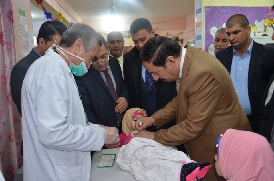 553 فرقة صحية في النجف تباشر عملها لتلقيح 662650 طفلا بلقاح شلل الاطفال