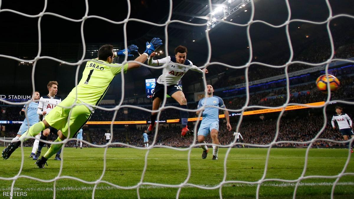 توتنهام يستفيد من الحظ ويتعادل مع مان سيتي