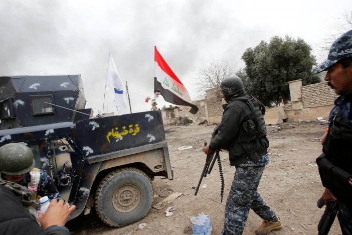 القوات الامنية تحرر قريتي آل ياسين وارحيلة شمال بادوش