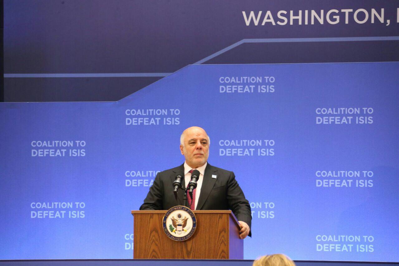 العبادي يحذر التحالف الدولي من خطورة "احتواء داعش" ويؤكد قدرة العراق على هزيمته