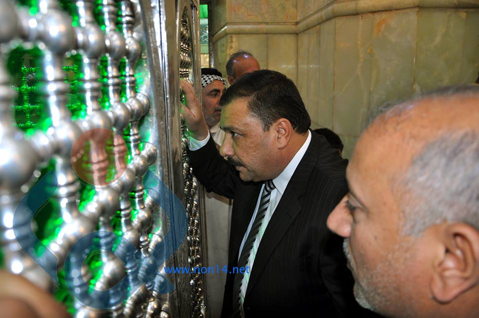 بالصور : رئيس مجلس الانبار يؤدي مراسيم زيارة الامام الحسين
