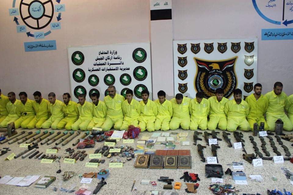 بالصور:جهاز الامن الوطني الاستخبارت يلقي القبض على خليه ارهابيه منتميه لتنظيم داعش تعمل باسم ولاية بغداد