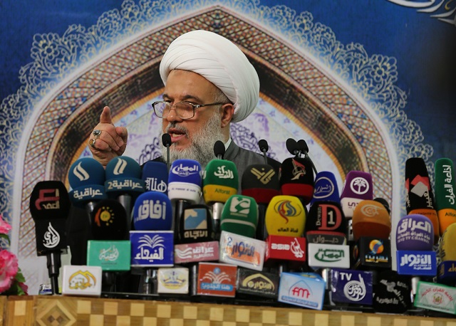 ممثل السيستاني يدعو من بيدهم السلطة الى تحقيق رضا الغالبية الساحقة من الناس لا الاقلية المقربة منهم