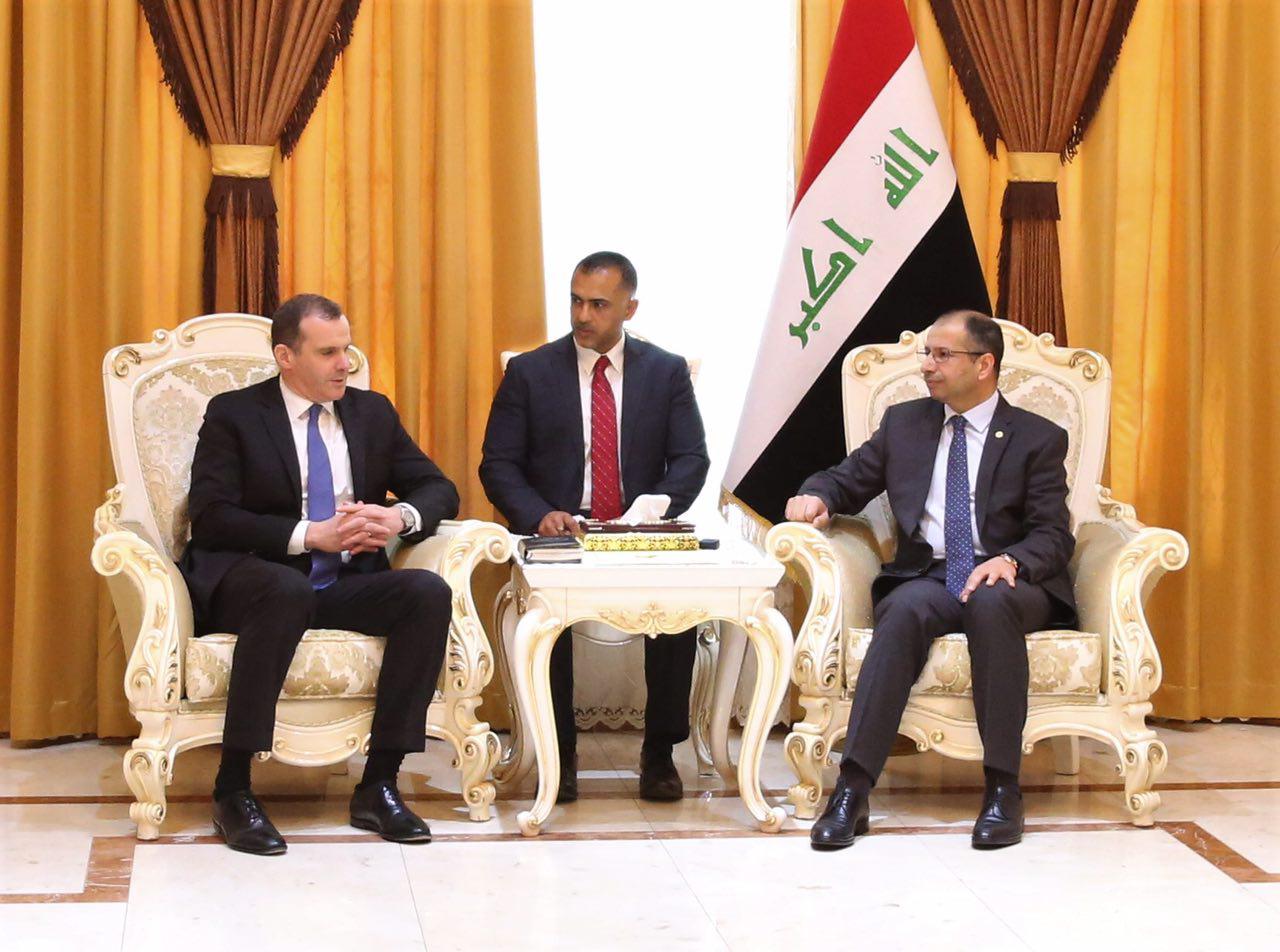 الجبوري يؤكد لمبعوث الرئيس الامريكي على استمرار التعاون مع التحالف الدولي لمرحلة ما بعد "داعش"